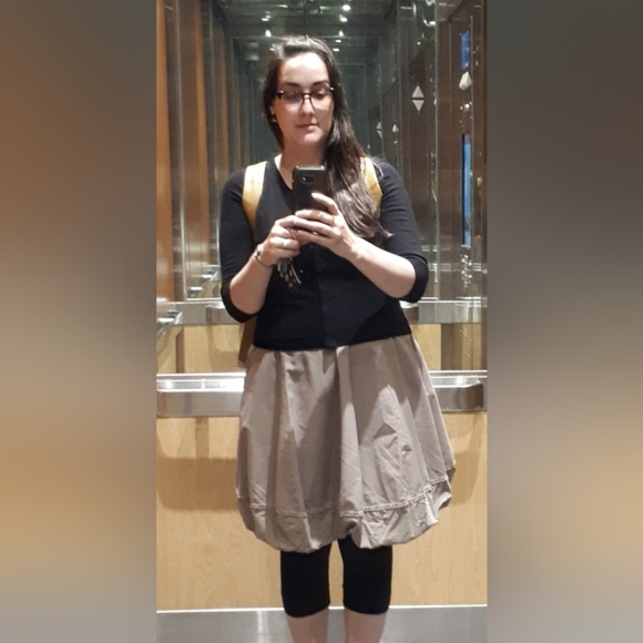 'Dorothy of London' bubble dress. UK XL. Grey/Beige - Picture 8 of 8